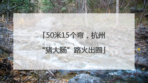 50米15个弯，杭州“猪大肠”路火出圈