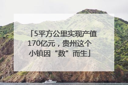 5平方公里实现产值170亿元，贵州这个小镇因“数”而生